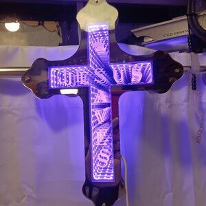 Cross Mirror LIGHTED! For Wall NEW GORGEOUS !! Great Gift !